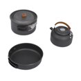 thumbnail image 2 of Juego de cocina para acampar kusrkot Olla Sartén Hervidor de agua Aluminio 14 l, 2 of 8