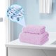 thumbnail image 5 of Juego de toallas de baño y toallas de mano de 2 piezas | Diseño de lomo de tortuga de vellón: engrosado, suave, de secado rápido, súper absorbente | Material de terciopelo 35x75cm + 70x140cm |, 5 of 7