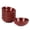 Cherry Red, variant on Ceramic Salad Bowls Set for Kitchen, Serving - 32 Ounce Soup Bowls, Pasta Bowls, Chip Resistant, Dishwasher Microwave Safe, Large, Fluted, stoneware