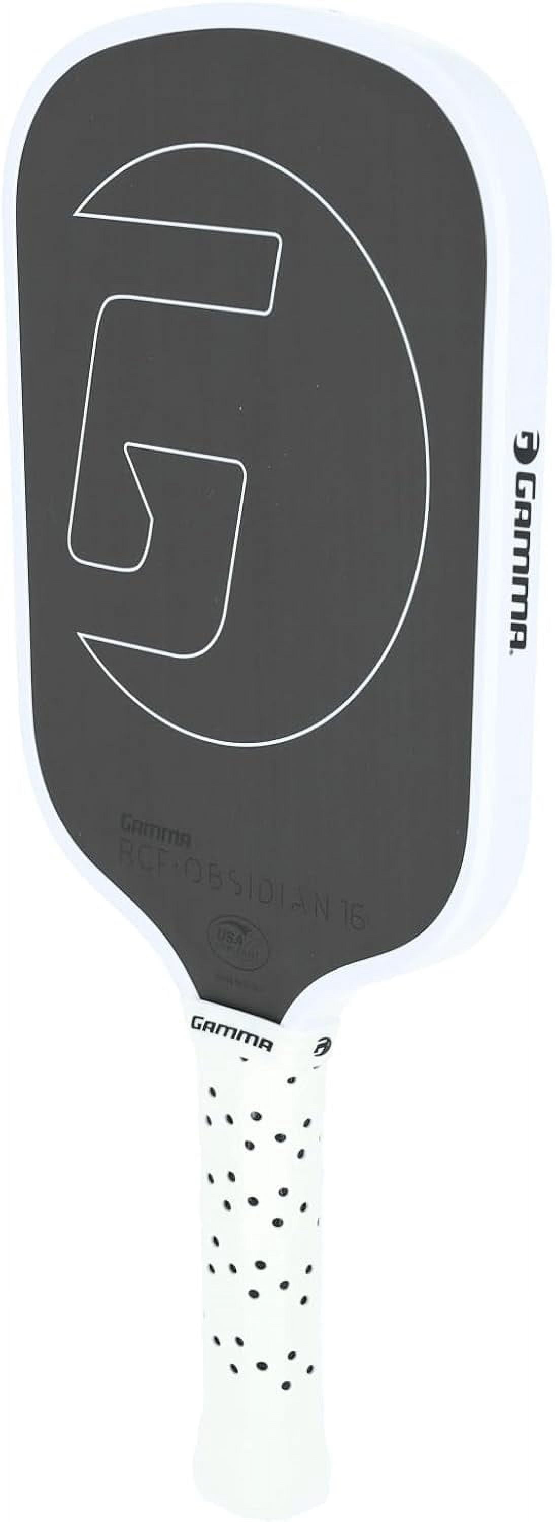 GAMMA Obsidian 16 Raw Carbon Fiber Pickleball Paddle with 16mm Core, 8.3 oz.
