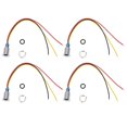 thumbnail image 1 of 4 Sets PreWired Round LEDs Waterproof 2Color Indicator Light Common Anode 10mm 1224V(Red and Yellow ), 1 of 4