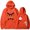 Orange, variant on Tbopshirt Hoodies for Women,Plus Size Essential Crewneck Hooded Sweatshirt Fashion Women Casual Hooded Slim Zipper Fleece Sweater Coat