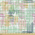 thumbnail image 2 of Ambesonne Abstract Fabric by the Yard Upholstery, Random Scribbles Strokes, 1 Yard, Multicolor, 2 of 5