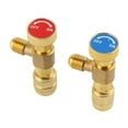 thumbnail image 1 of 2pcs Liquid Safety Valve R410A R22 Air Conditioning 1/4" Refrigerant Charging Valve Safety Adapter, 1 of 7