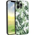 thumbnail image 1 of Compatible with iPhone 13 Pro Max Phone Case, Tropical-Leaves-1 Case Men Women, Flexible Silicone Shockproof Case for iPhone 13 Pro Max, 1 of 1