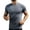 Gray 1, variant on Cmfcve Men’s Plus Size Compression Shirts Short Sleeve Cool Dry T Shirts Athletic Workout Base Layer Undershirt Tops