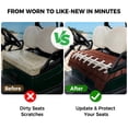 thumbnail image 4 of Golf Cart Seat Covers for 2 Seater, American Football Laces Soft Microfiber Cart Seat Towel Blanket, Classic Rugby Sports Absorbent Breathable Non Slip Bench Seats Protector for Golf Course 51"x31", 4 of 9