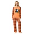 thumbnail image 2 of Halloween Family Pajamas Matching Set - 2 piece Halloween Print Long Sleeve Tops + Pants Outfit Sets,Home Wear Loungewear Sleepwear Jammies for 2XL Pjs, 2 of 4