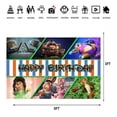 thumbnail image 2 of Zootopia Happy Birthday Anime Cartoon Theme Backdrops Banner Birthday Party Decor Supplies(5x3ft), 2 of 5