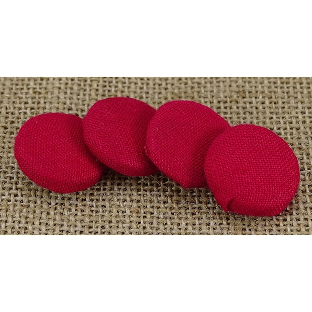 Tissu Décoratif en Rayonne Boutons Ronds Roses 2 Trous Couture Scrapbooking Artisanat - Lot de 12 Pcs