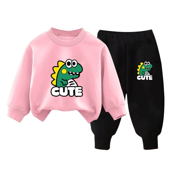 KPOPLK 2 Piece Boys Pajamas Kids Long Sleeve Top and Pants Pajamas Pjs Sleepwear Set for Toddler Little Boys 1-10 Years C Size 5-6 Years