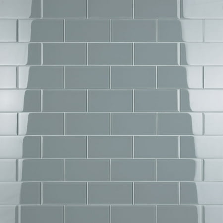 Merola Tile Gitt3s Tessera Subway - Blue Smoke