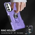 thumbnail image 6 of Allytech for Samsung Galaxy A54 5G Phone Case with Ring Holder, Anti-Fingerprint Non-slip Anti-Drop Heavy Duty Corner Protection Rotating Ring Stand Cover Case for Samsung A54 Phone 6.4", Purple, 6 of 9