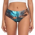 thumbnail image 1 of Fotbe Blue Dragon And White Tiger Calzones Estampados para Mujer – Ropa Interior de Algodón, Cómoda, Suave y Elástica-Medium, 1 of 6