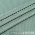 thumbnail image 4 of Yesfashion Waffle-Weave Textured Cafe Curtains, Water Resistant Rod Pocket Short Tier Curtain, 4 of 7