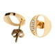 thumbnail image 2 of Aretes Mujer LuckyLy, Inicial Letra A, Acero Inoxidable con Oro 18k y Zirconia Cúbica, Modelo Tina dorado UNITALLA, 2 of 7