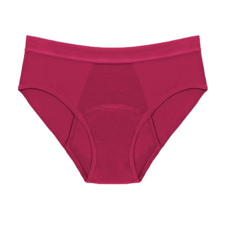 frariair Period Underwear for Women Bikini Bottoms Menstruation Swim Shorts Mid Waist Lady Seamless Underwear Women Pack