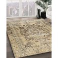thumbnail image 3 of Ahgly Company Machine Washable Indoor Rectangle Traditional Brown Area Rugs, 6' x 9', 3 of 7
