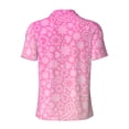thumbnail image 3 of Naloa Pineapple Flower Women's Short-Sleeved Pajama Set, Loungewear, Summer pajamas, Breathable Cozy - Medium, 3 of 8