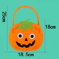 thumbnail image 5 of 4 Pack Halloween Candy Totes Bags Cute Handbag Basket Buckets Trick or Treat Bags for Halloween Home Party Favor Bags Decor, 5 of 5