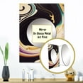 thumbnail image 3 of Designart "Swirl in Purple, Gold, and Blue II" Modern Mirror Wall Decor - Modern Purple Abstract Hallway Wall Mirror Art - 32" x 24" Inch, 3 of 5
