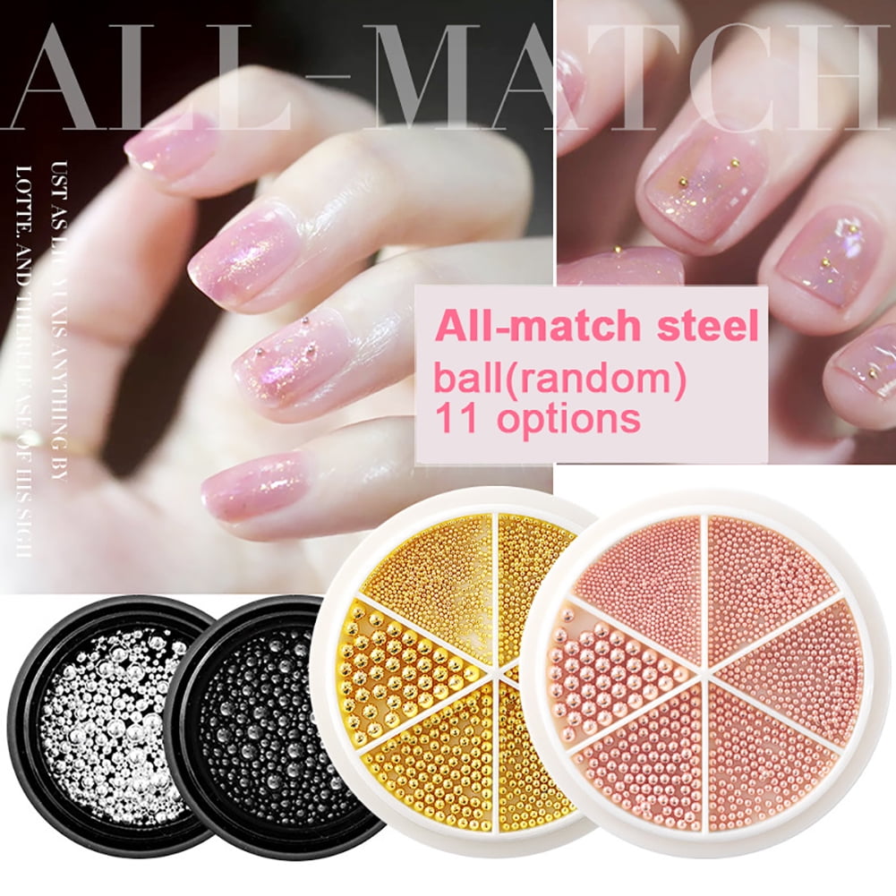 Metal Ball Nail Art Accessories Steel Balls 6 Grids Mixed Turntable Jewelry Nail Decoration | Walmart Canada Metal Ball Nail Art Accessories Steel Balls 6 Grids Mixed Turntable Jewelry Nail Decoration | Walmart Canada