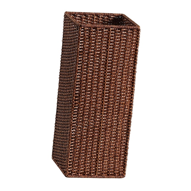 Soporte para tejido, cesta tejida decorativa, práctico y moderno soporte para para el hogar, cubo de almacenamiento para la entrada 20 cm x 20 cm x 49 cm