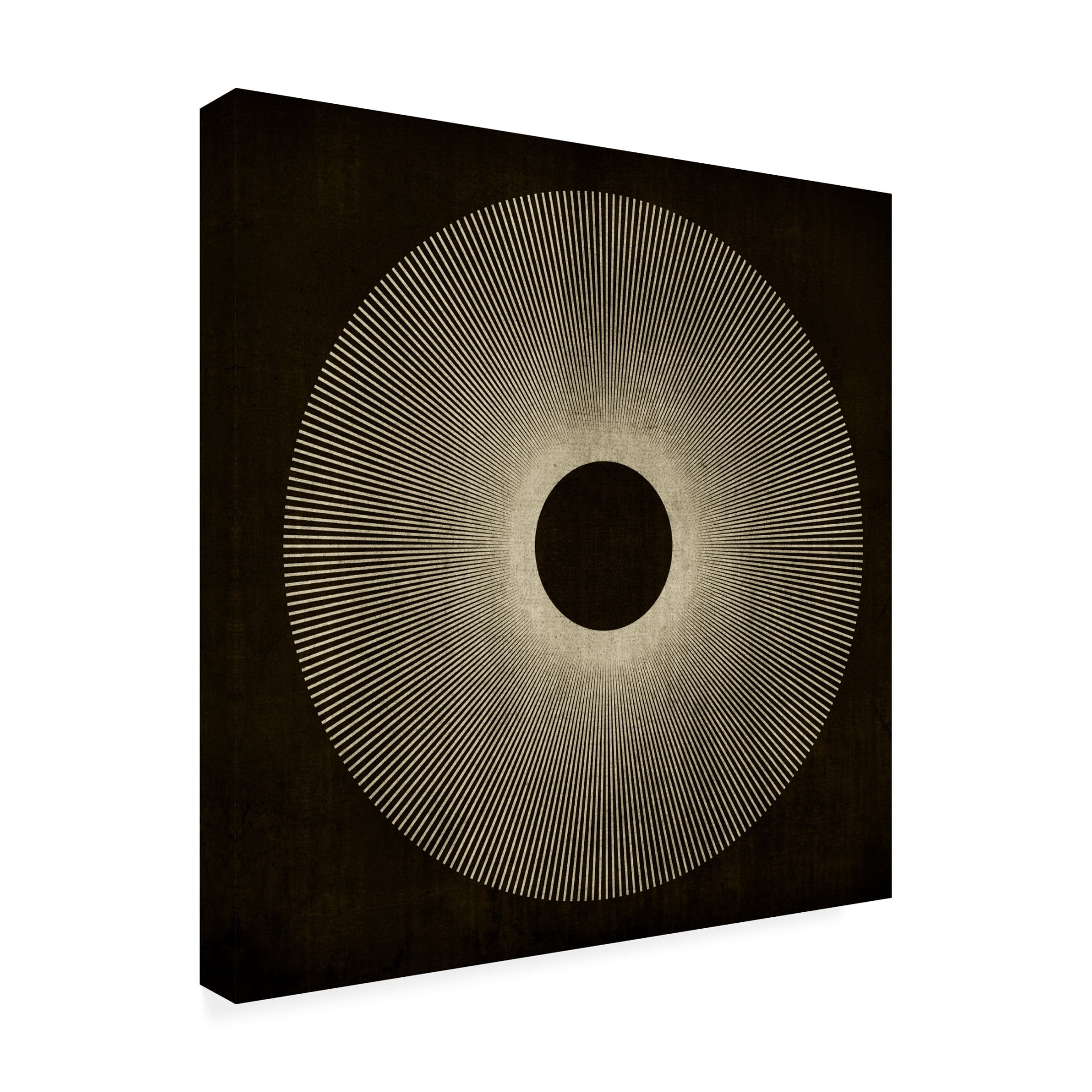 Canvas Wall Art - Tom Quartermaine 'Cool Textured Modern Abstract Square Sun' Wall Art for Living Room, Bedroom, or Office Décor by Trademark Fine Art - 35 x 35 Inches