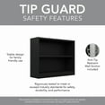 thumbnail image 5 of Bush Furniture Universal 2 Shelf Bookcase in Classic Black, 5 of 7