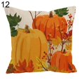 thumbnail image 2 of EIMELI Housse de Coussin en Lin Récolte d'Automne Citrouille Canapé Lit Voiture Bureau Décor, 2 of 10