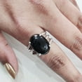 thumbnail image 4 of Natural Black Onyx Ring, Black Onyx Ring, December Birthstone, 3 Twisted Band, 925 Sterling Silver, Womens Ring, Christmas, Thanksgiving, Handmade, Statement Jewelry, Natural Gemstone Ring, 4 of 6