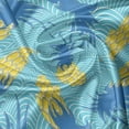 thumbnail image 5 of Ambesonne Pineapple Valance Pack of 2, Tasty Tropical Summertime, 54"X12", Azure Blue and Mustard, 5 of 5