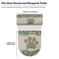 thumbnail image 5 of KUIFORTI Toilet Seat Cover Set Toilet Lid Cover Toilet Cover Toilet Tank Cover Tribal Paw Print Toilet Bolt Covers Decorative Dust Cover, 5 of 6