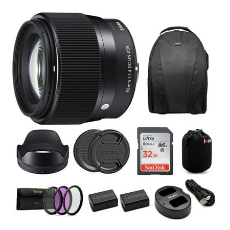 Sigma 56mm f/1.4 DC DN Contemporary Lens for Sony E-Mount Cameras
