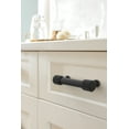 thumbnail image 2 of Amerock Farewind 3 inch (76mm) Center-to-Center Matte Black Cabinet Pull, 2 of 6