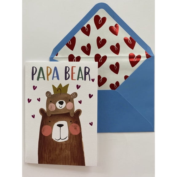 NIQUEA.D, Dad and Kid Bear Father's Day Card