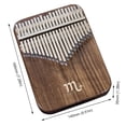 thumbnail image 4 of Instrumento musical estilo constelación Kalimba de 21 teclas para niños adultos principiantes, 4 of 7