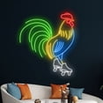 thumbnail image 4 of Handmadetneonsign Rooster Skating Neon Sign, Rooster Wall Art Decor, Chicken Animal Wall Decor, 4 of 5