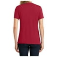 thumbnail image 2 of Yellow Rooster Womens Short Sleeve Comfort Core Blend T-Shirt Red L, 2 of 4