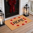 thumbnail image 2 of Sentmoon Valentine Day Decor Dining Table Decor Valentines Day Welcome Doormat Red and P-ink Heart Sweet Rug Loves Indoor Outdoor Entrance Home Front Porch Rugs Decoration Supplies Heart, 2 of 7