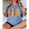 thumbnail image 4 of Jesus Shirt for Women Floral Leopard Christian Easter Graphic Tee, Blue Jean Shirt, M, 4 of 8