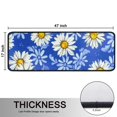 thumbnail image 5 of Kitchen Rugs Sets Of 2,Blue Daisy Flower Lightblue Petals Pattern Anti Fatigue Kitchen Mat Rugs Non Slip Washable,Decorative Kitchen Floor Mats for Kitchen,Sink,Laundry,17"x47"+17"x47", 5 of 5