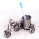 thumbnail image 2 of Pluma de hierro de metal para motocicleta creativa, soporte para lápices de almacenamiento de escritorio, organizador de brochas, decoración, negro Feliz Sencillez, 2 of 5