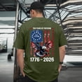 thumbnail image 2 of Ramiter Men's American 250Th Anniversary Print Casual T-Shirt America 250 Years USA 1776 2026 Shirt(AG,M), 2 of 6