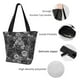 thumbnail image 4 of Balery Black Cats In A Garden Bolsa de Hombro con Diseño, Bolsa Grande y Duradera, Bolsa Versátil para Compras, 4 of 6