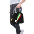 thumbnail image 7 of Lunch Bag Italian Flag And Football Reusable Insulated Lunch Tote Cooler Box for Women Men Light Grey, 7 of 7