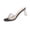 Summer Sandals # Black, variant on Women's Rhinestone Clear Strap Sandals Crystal Transparent Block High Heels Dress Slide Open Toe Evening Party Wedding Shoes