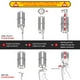 thumbnail image 2 of Soporte para altavoz Sound Bass ERA100, paquete doble blanco de 100 cm, 2 of 9