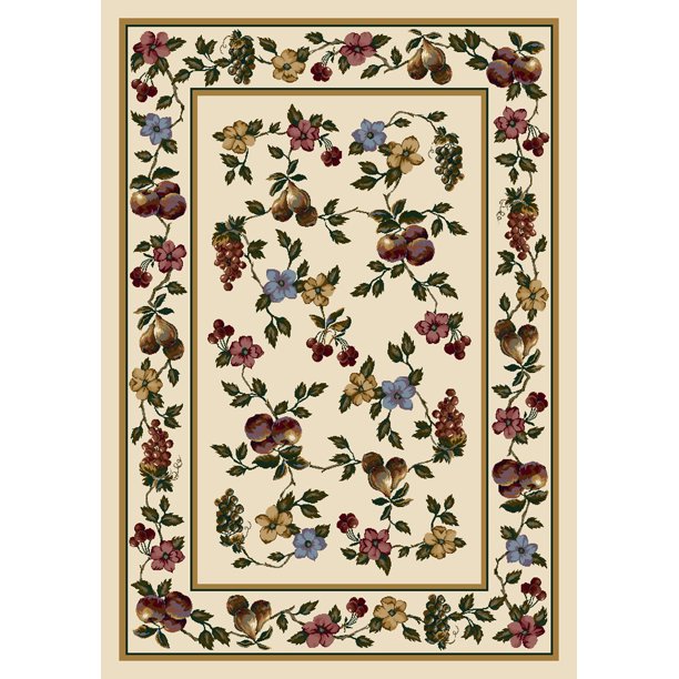 Milliken Signature Area Rug LORELEI OPAL Lorelei Opal Peaches Fruits 7' 8" x 10' 9" Rectangle