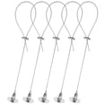 thumbnail image 4 of SEWOART 5Pcs Picture Rail Hanging System Hooks Plated Silver Zinc Alloy for Secure Display on Ceilings, 4 of 8